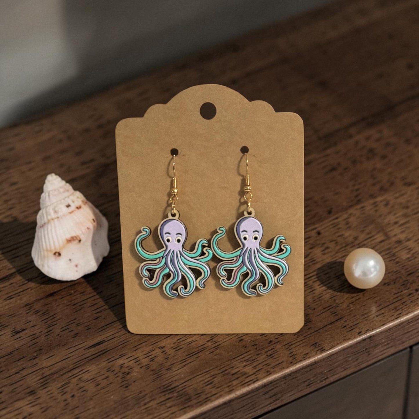 Pastel Octopus Dangle Earrings