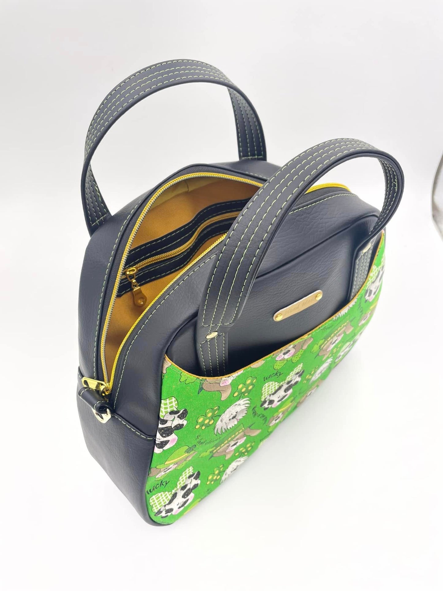 Lucky Pup Handmade Bowler Bag